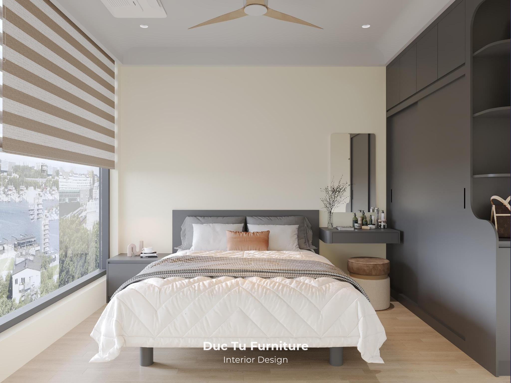 thiết kế nội thất căn hộ 2PN