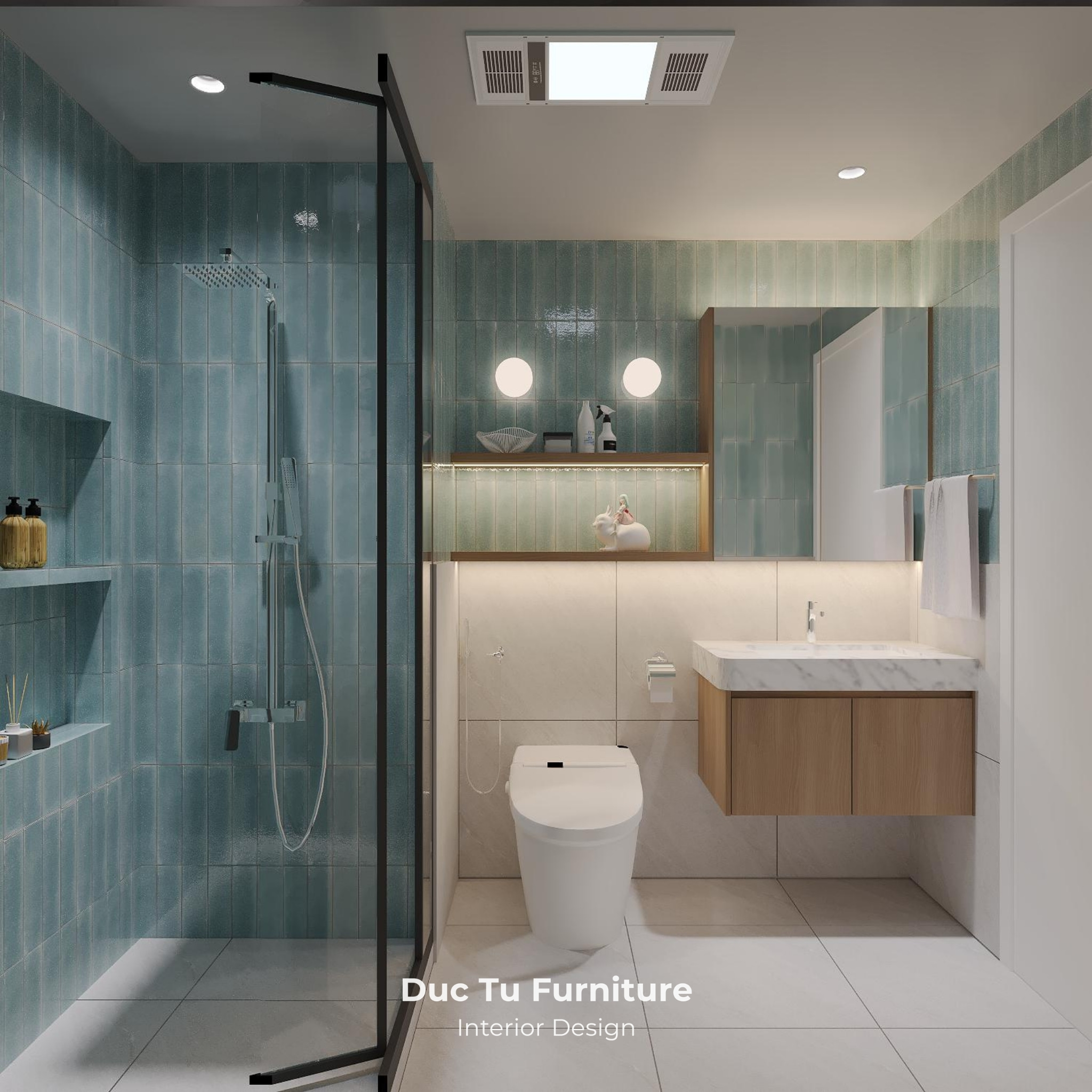 thiết kế nội thất căn hộ 2PN